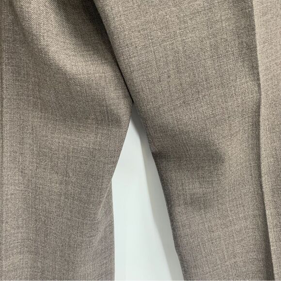 Ann Taylor Petites Size 12 Light Brown Lined Wool Trousers Career Wear - Picture 3 of 12